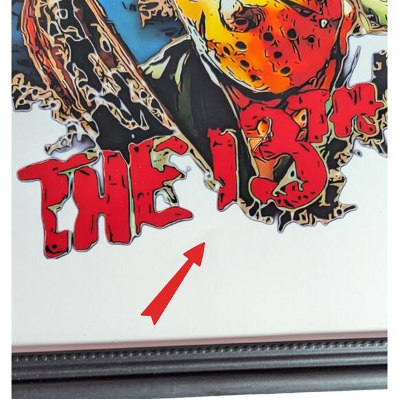 Friday The 13th Wall Art Home Decor Game Room Office Brand New Frame Included - Picture 5 of 9